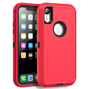 iPhone XR  Heavy Duty Case (RED)