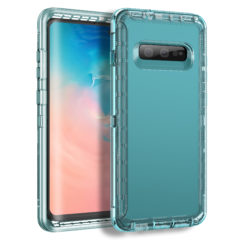 MXX Clear Case Compatible with Galaxy S10 Plus – Heavy Duty TPU Shock Absorption Bumper and Hard PC Anti-Scratch Coating for Samsung Galaxy S10 Plus/ S10 + – (Clear)